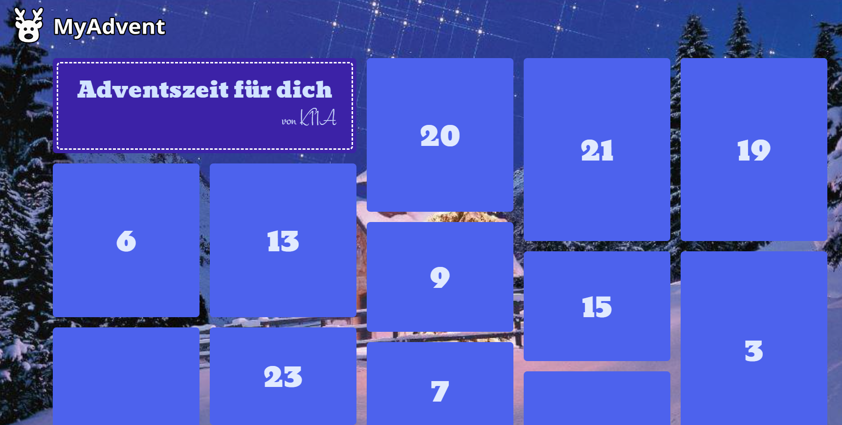 Adventszeit für dich – Der digitale Adventskalender