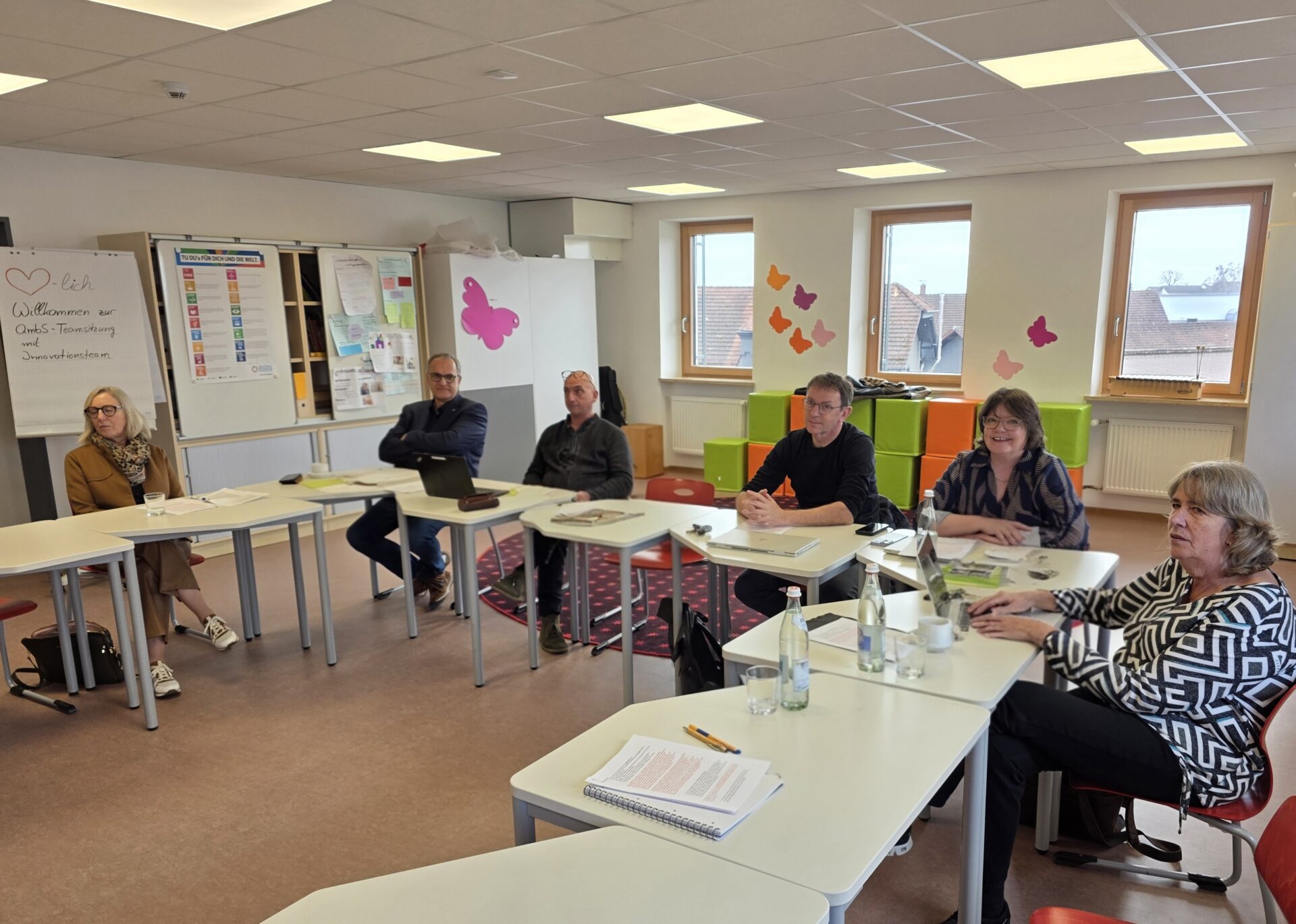 Schulentwicklungsgespräch mit dem Innovationsteam an der Außenstelle Mitterfels